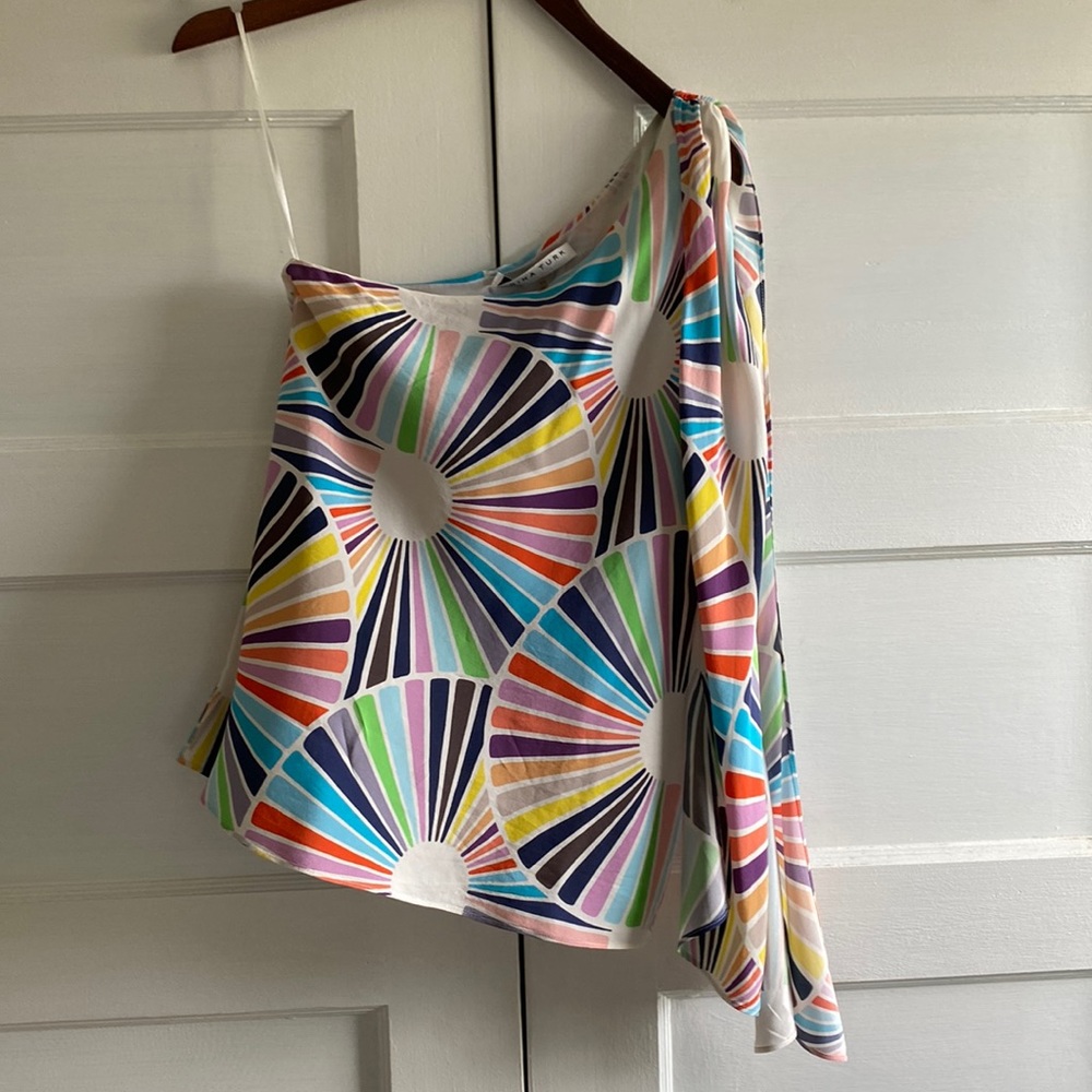 Trina Turk XS Sleeveless Blouse (strapless right shoulder)